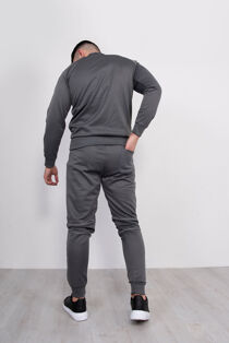 Skinny Fit Pullover Tracksuit with Reflective Piping 